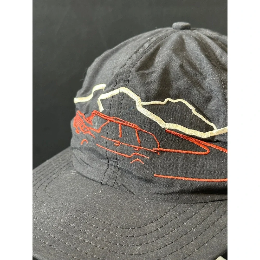 Vintage Jeep The Legend Continues Cherokee Mountain‎ Embroidered Black Hat Cap